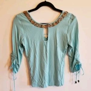 Ruth Embellished Neckline Top...S